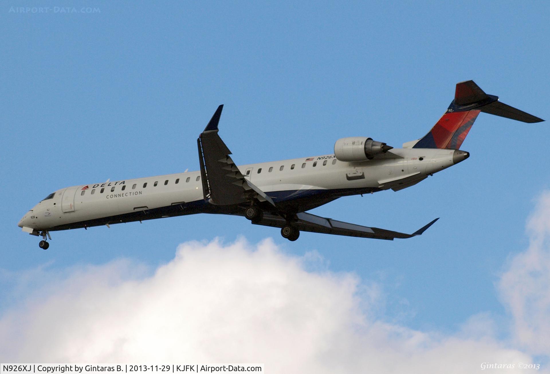 N926XJ, 2008 Canadair CL-600-2D24 Regional Jet CRJ-900 C/N 15184, Going To A Landing on 31R, JFK