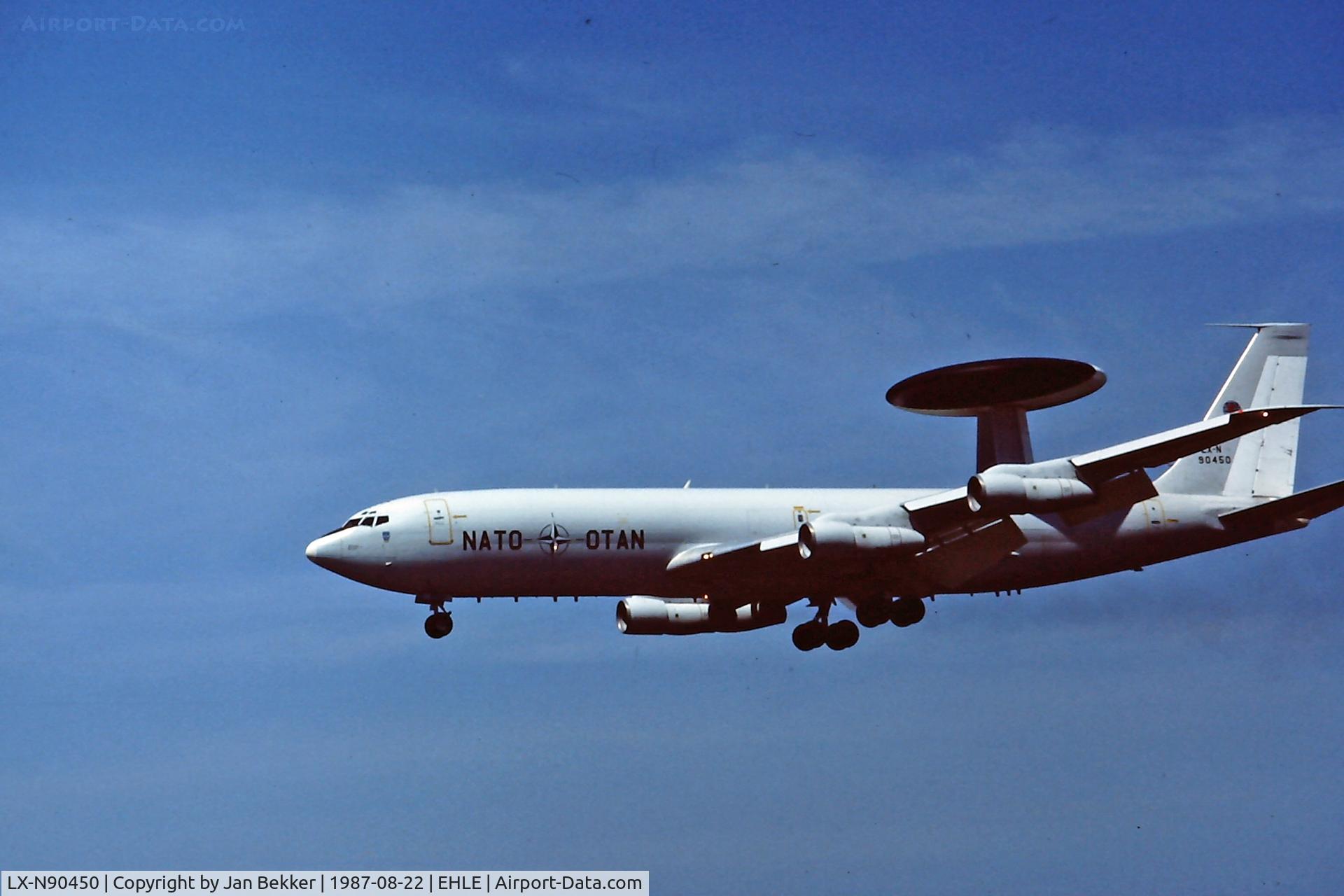 LX-N90450, 1979 Boeing E-3A Sentry C/N 22845, Lowpass over Lelystad Airport's Airshow