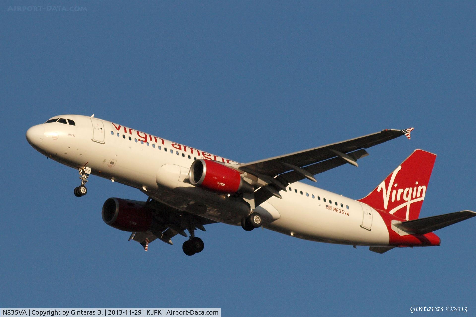 N835VA, 2010 Airbus A320-214 C/N 4448, Going To A Landing on 31R, JFK