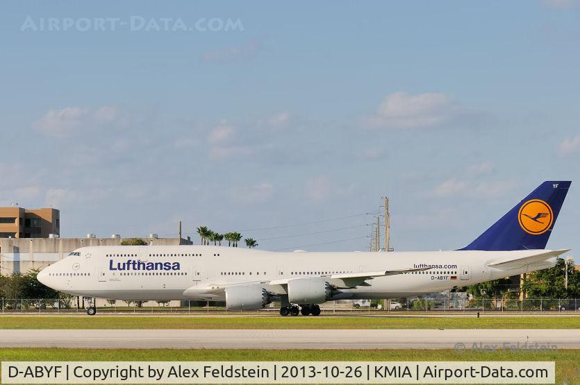 D-ABYF, 2012 Boeing 747-830 C/N 37830, Miami International