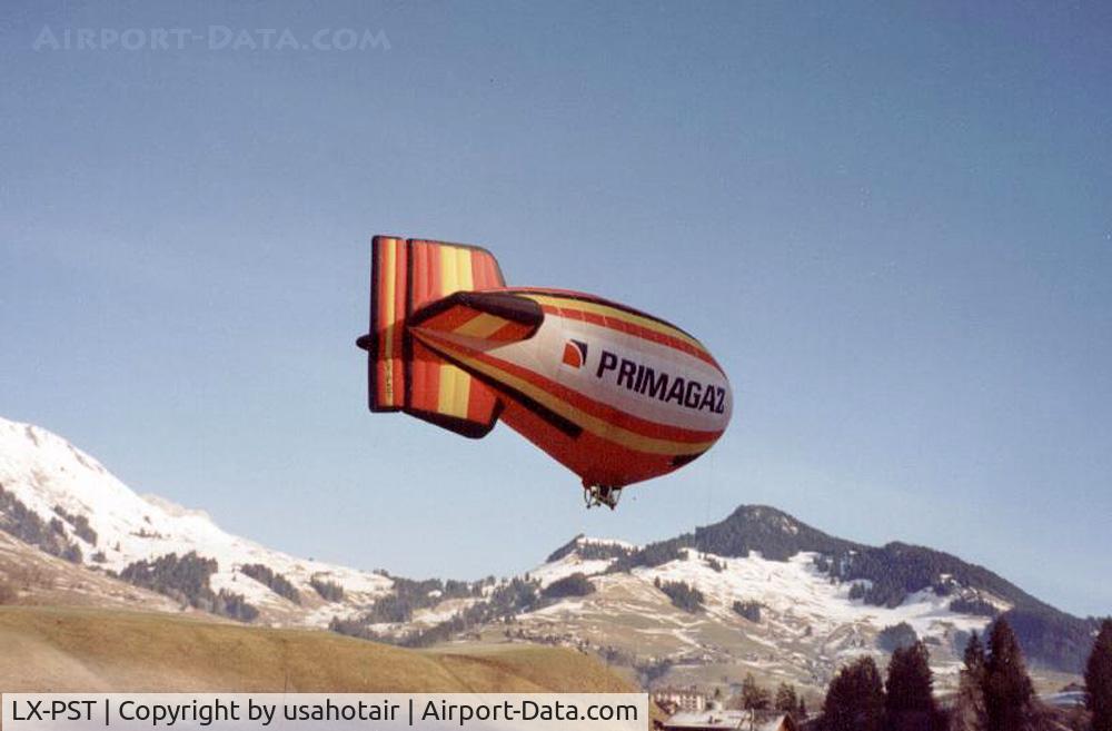 LX-PST, Cameron Balloons DP-80 C/N 2611, LX-PST flying in Chateau D'Oex, Switzerland, circa early 1990's.