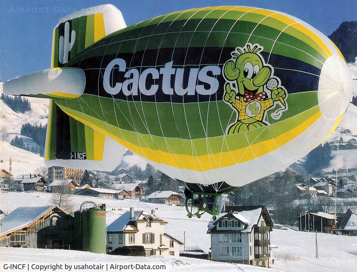 G-INCF, 1987 Cameron Balloons DP-60 C/N 1353, G-INCF flying in Switzerland, circa late 1980s.