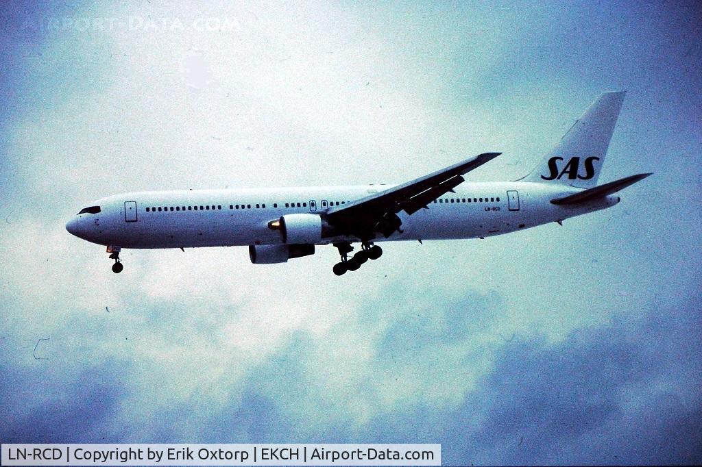 LN-RCD, 1990 Boeing 767-383 C/N 24847, LN-RCD all White with SAS titles only