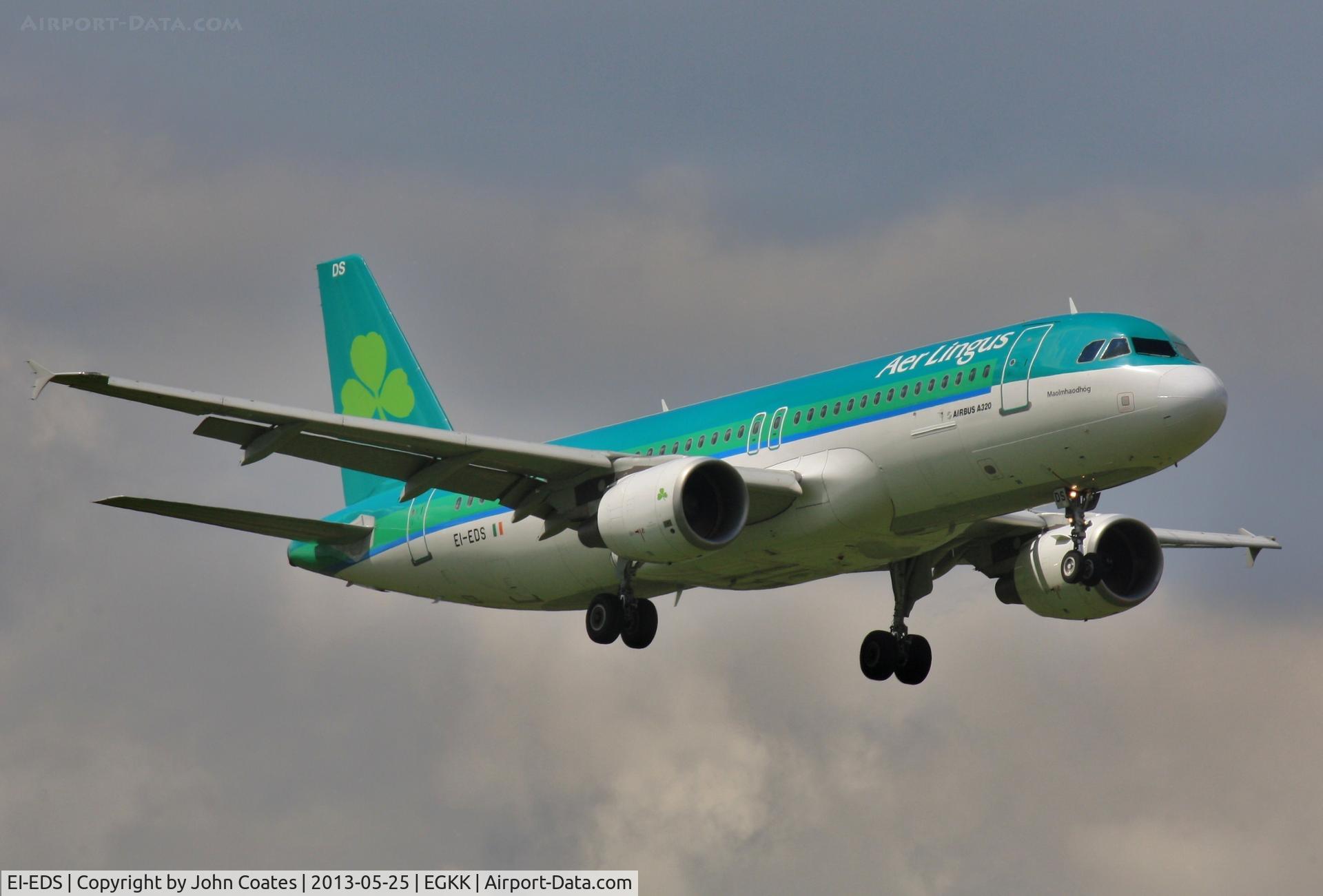 EI-EDS, 2008 Airbus A320-214 C/N 3755, On approach to 08R