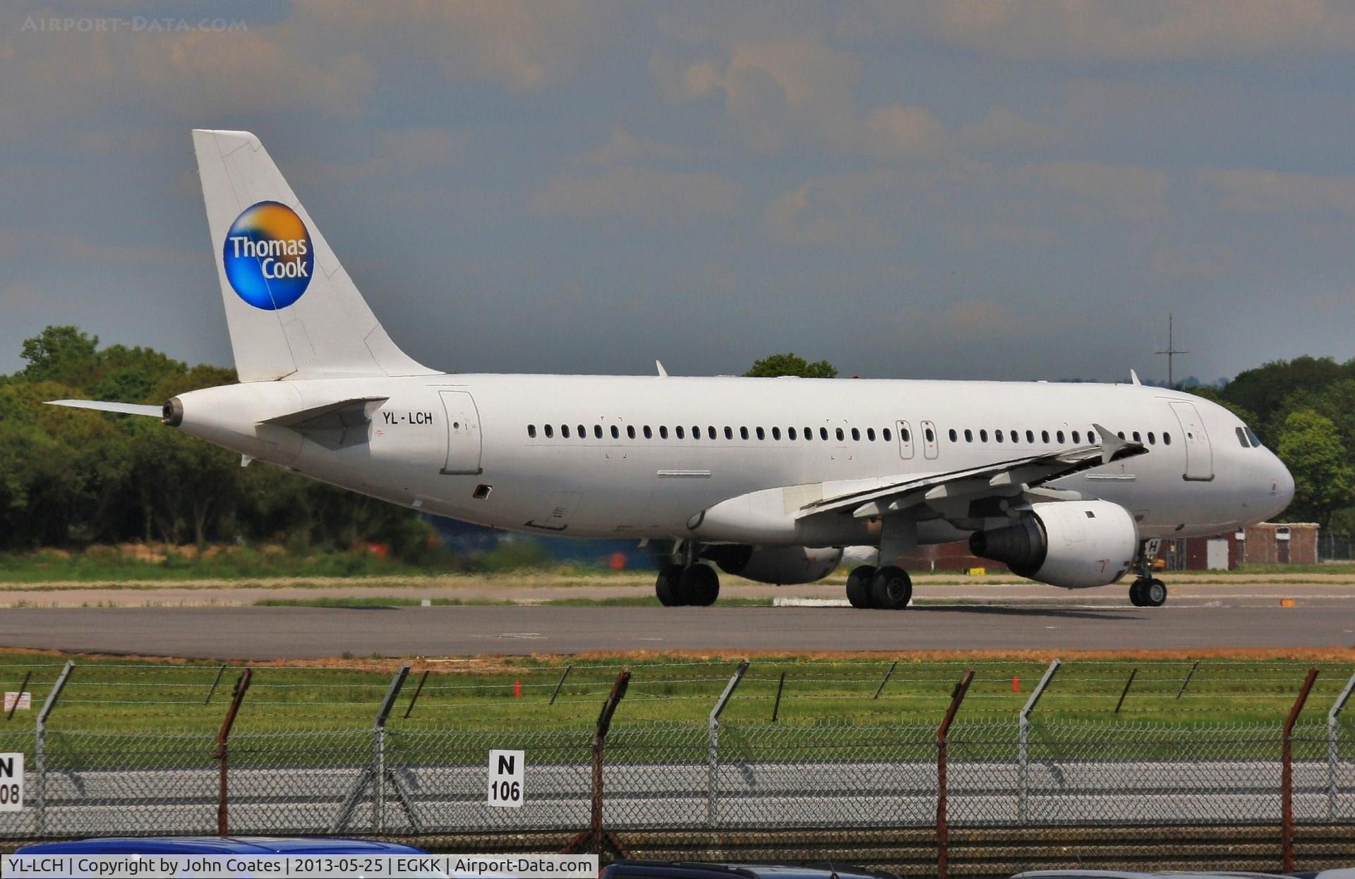 YL-LCH, 1992 Airbus A320-211 C/N 426, Departing 08R