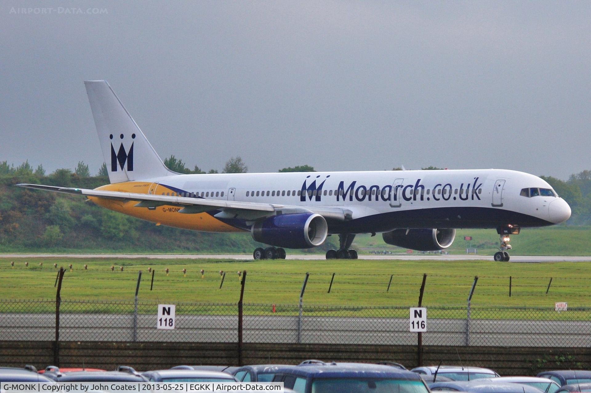 G-MONK, 1988 Boeing 757-2T7 C/N 24105, Early misty morning departure