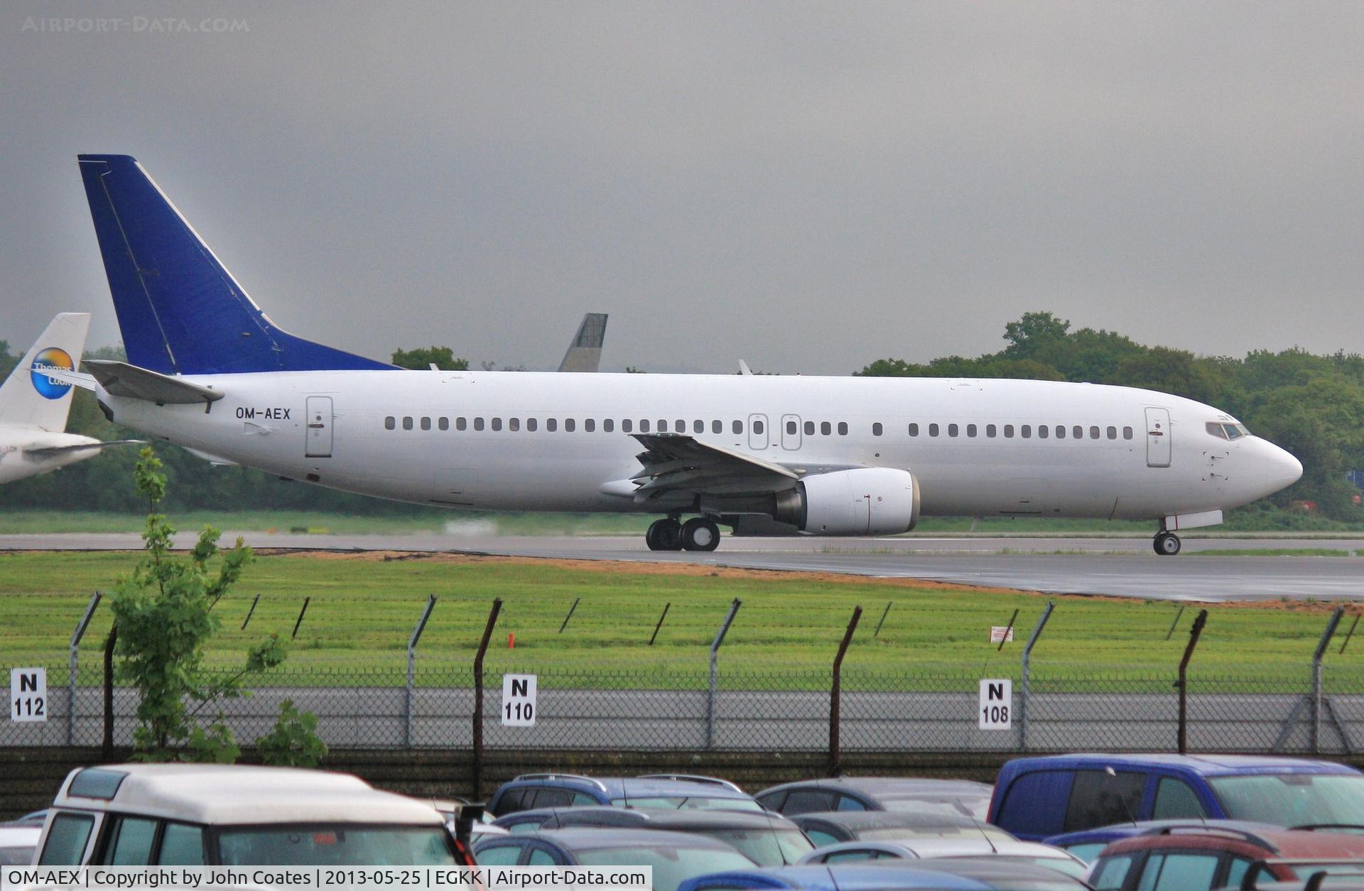 OM-AEX, 1992 Boeing 737-4Y0 C/N 25178, Early departure on 08R