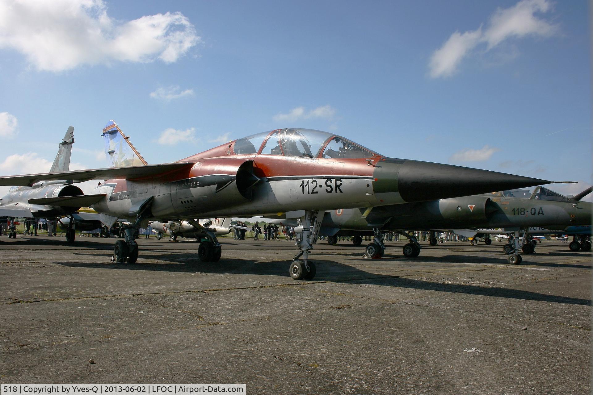 518, Dassault Mirage F.1B C/N 518, Dassault Mirage F1B, Static Display Chateaudun Air Base 279 (LFOC) Open day 2013