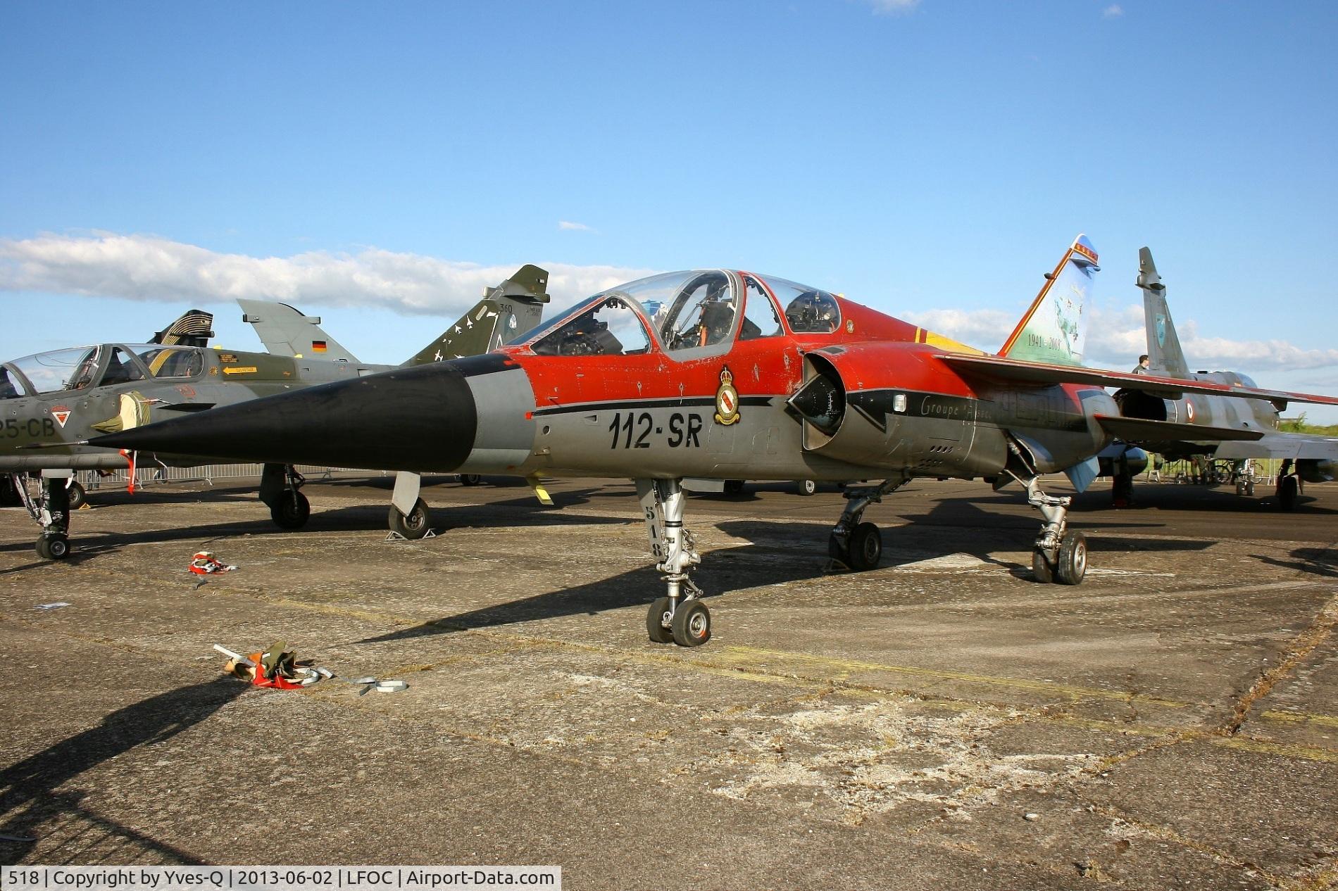 518, Dassault Mirage F.1B C/N 518, Dassault Mirage F1B, Static Display Chateaudun Air Base 279 (LFOC) Open day 2013
