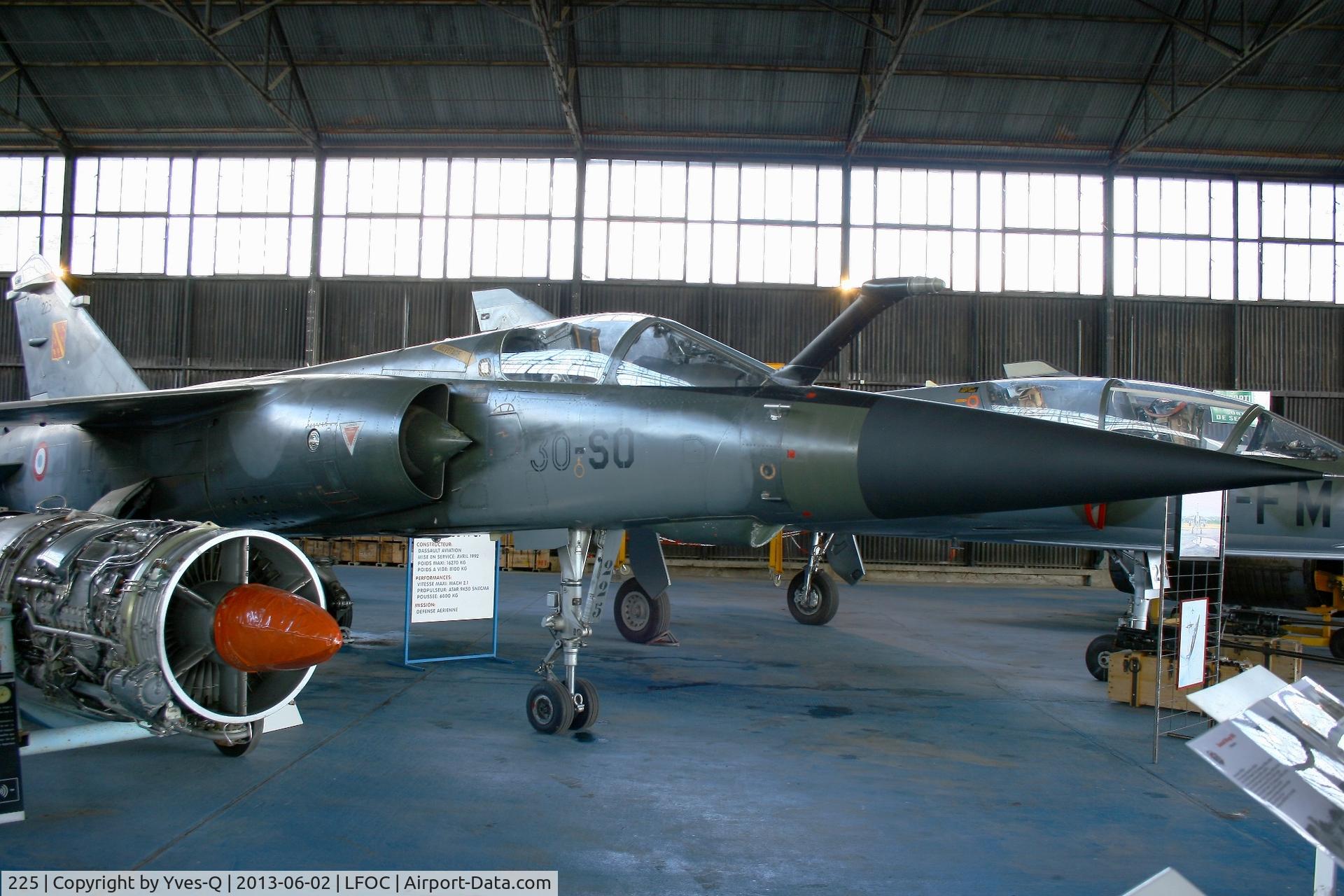 225, Dassault Mirage F.1CT C/N 225, Dassault Mirage F1CT, Canopee Museum Chateaudun Air Base 279 (LFOC)