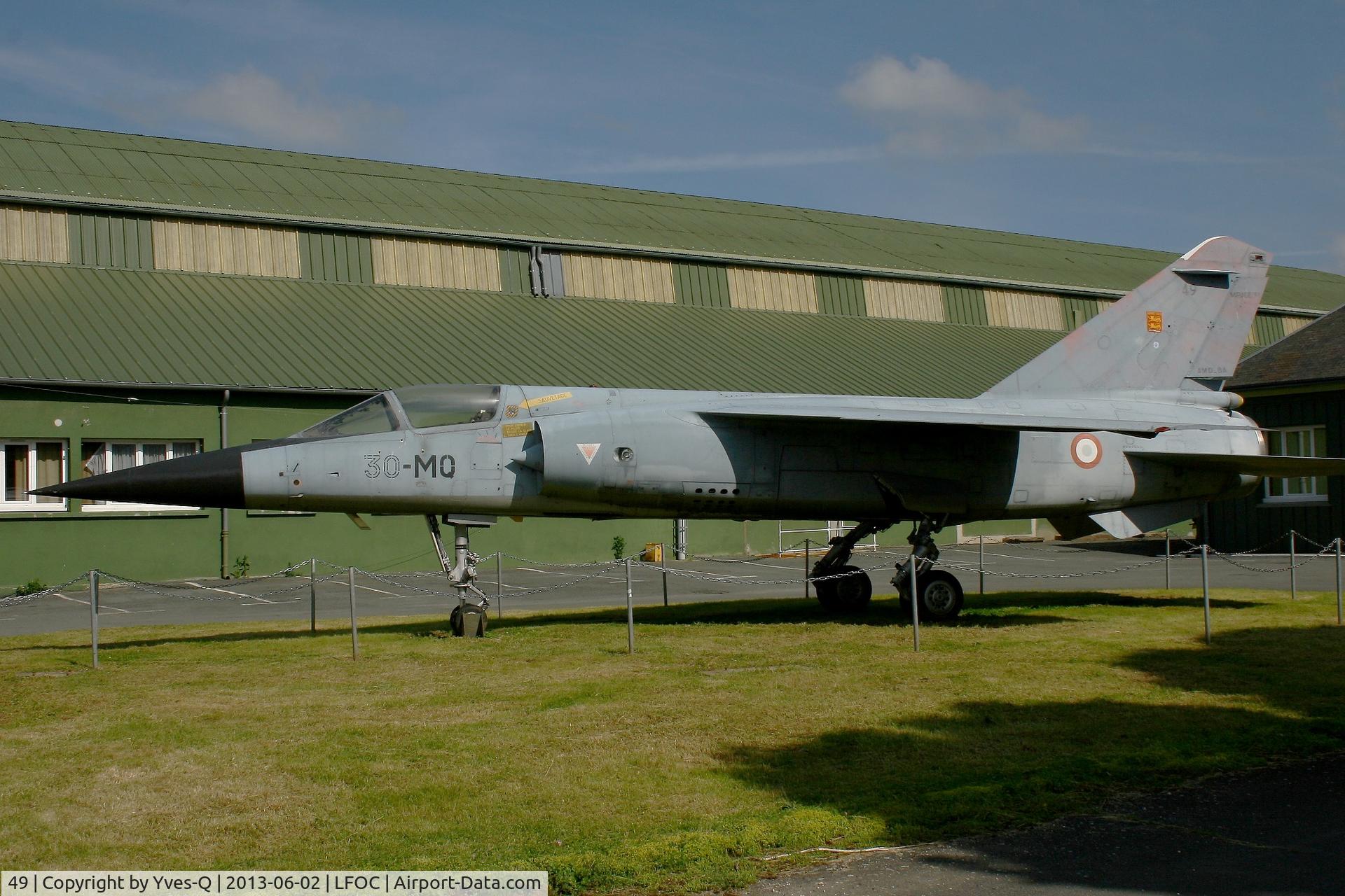 49, Dassault Mirage F.1C C/N 49, Dassault Mirage F1C, Canopee Museum, Chateaudun Air Base (LFOC)