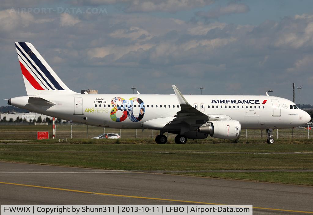F-WWIX, 2013 Airbus A320-214 C/N 5802, C/n 5802 - To be F-HEPG with additional special 80th anniversary logo