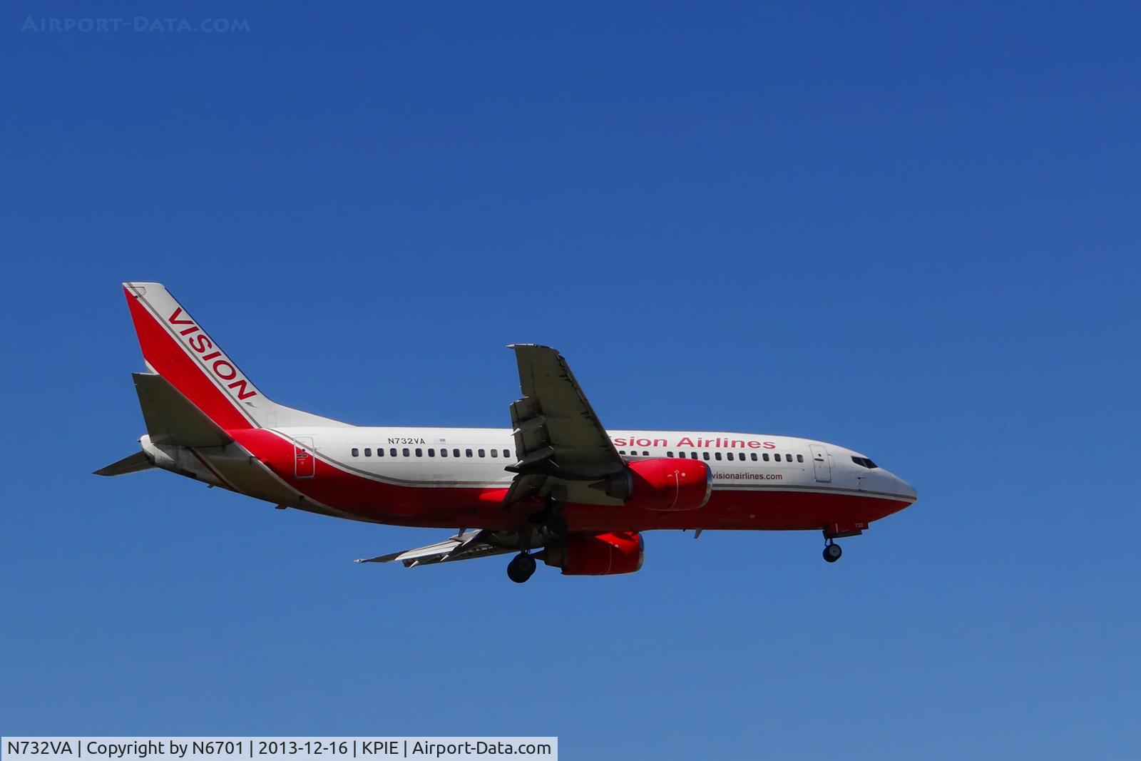 N732VA, 1985 Boeing 737-3TO C/N 23366, Vision 737 KPIE
