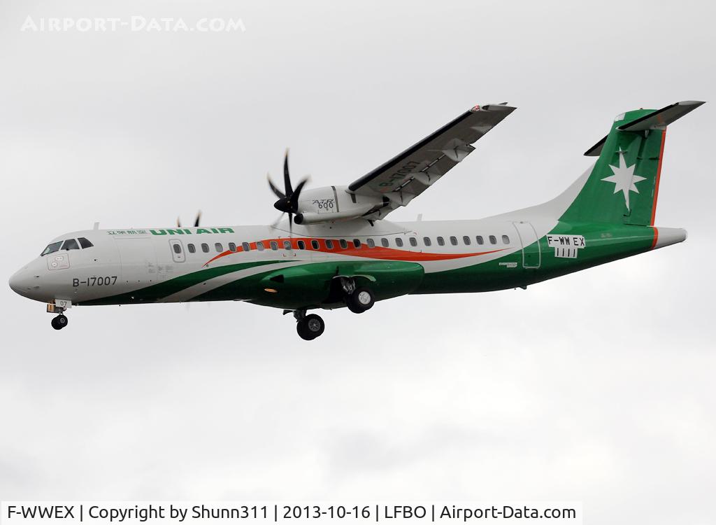 F-WWEX, 2013 ATR 72-600 C/N 1111, C/n 1111 - To be B-17007
