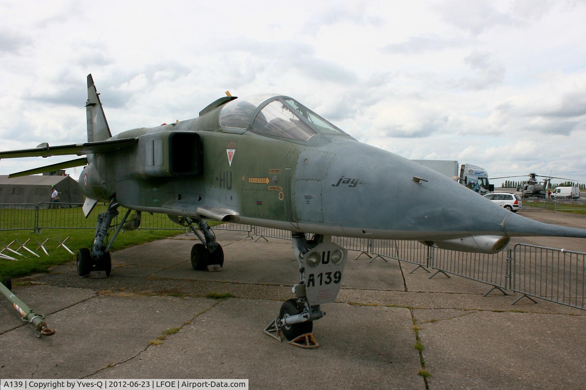 A139, Sepecat Jaguar A C/N A139, Sepecat Jaguar A, Euvreux-Fauville Air Base 105 (LFOE) open day 2012.