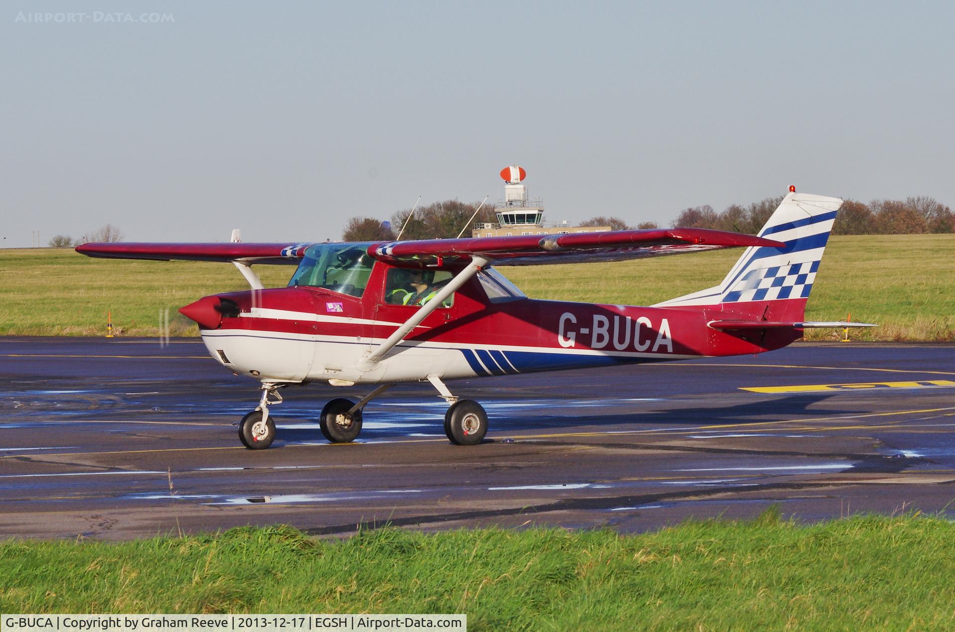 G-BUCA, 1970 Cessna A150K Aerobat C/N A15000220, Just landed.