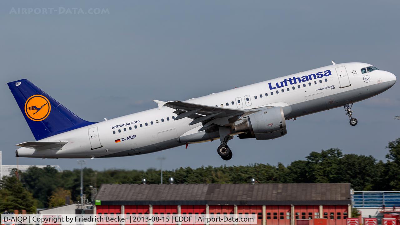D-AIQP, 1992 Airbus A320-211 C/N 346, departure via RW18W