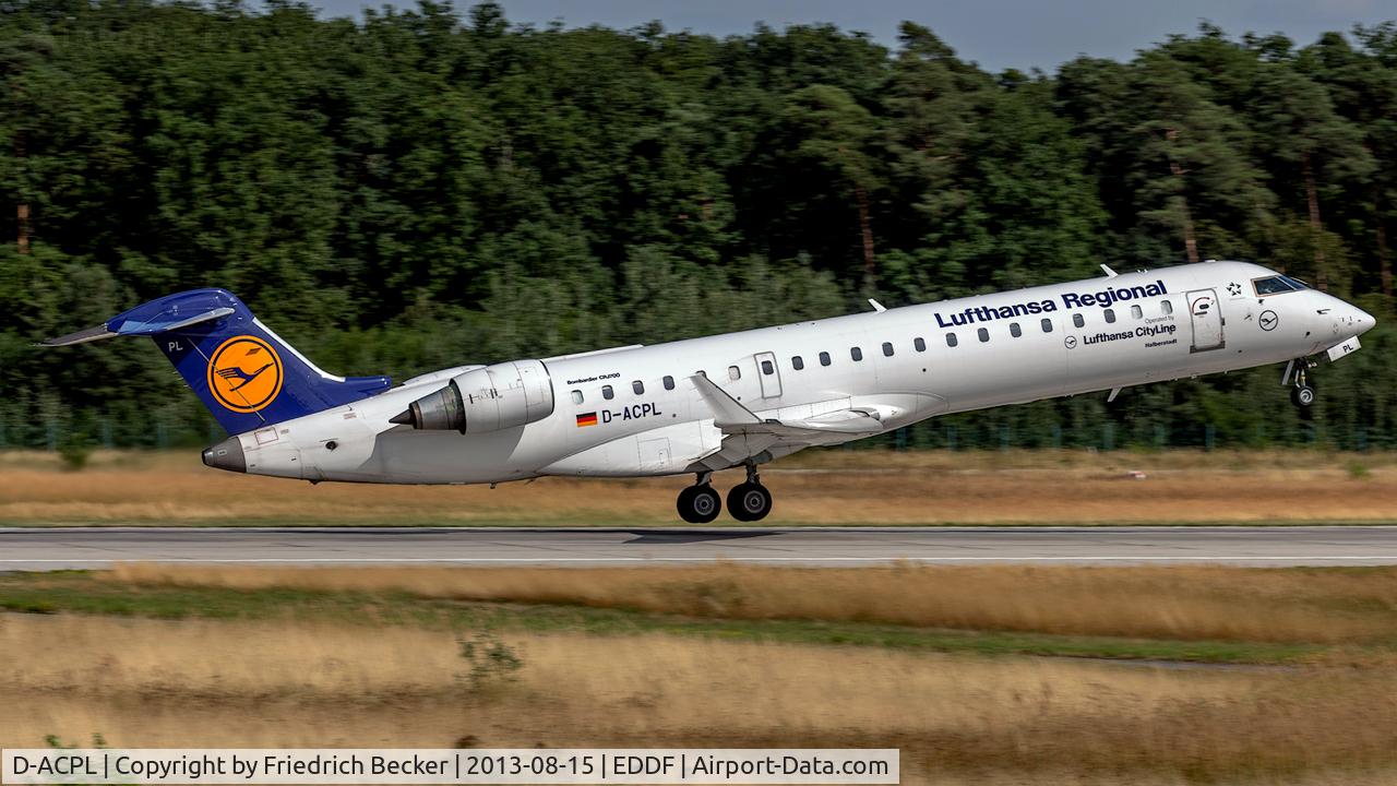 D-ACPL, 2002 Canadair CRJ-701ER (CL-600-2C10) Regional Jet C/N 10076, departure via RW18W