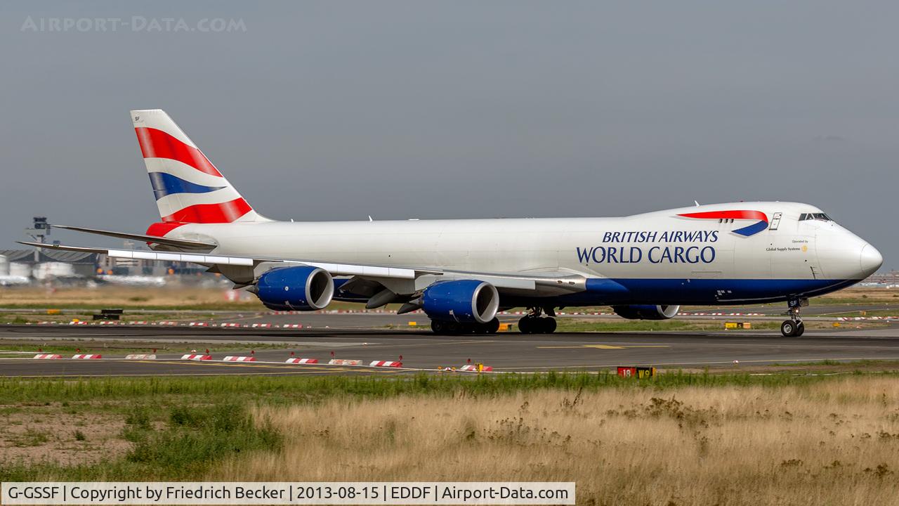 G-GSSF, 2011 Boeing 747-87UF C/N 37569, departure via RW18W