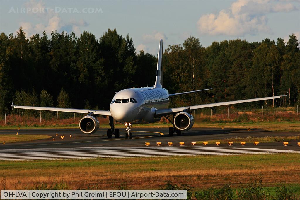 OH-LVA, 1999 Airbus A319-112 C/N 1073, Taken at EFOU.