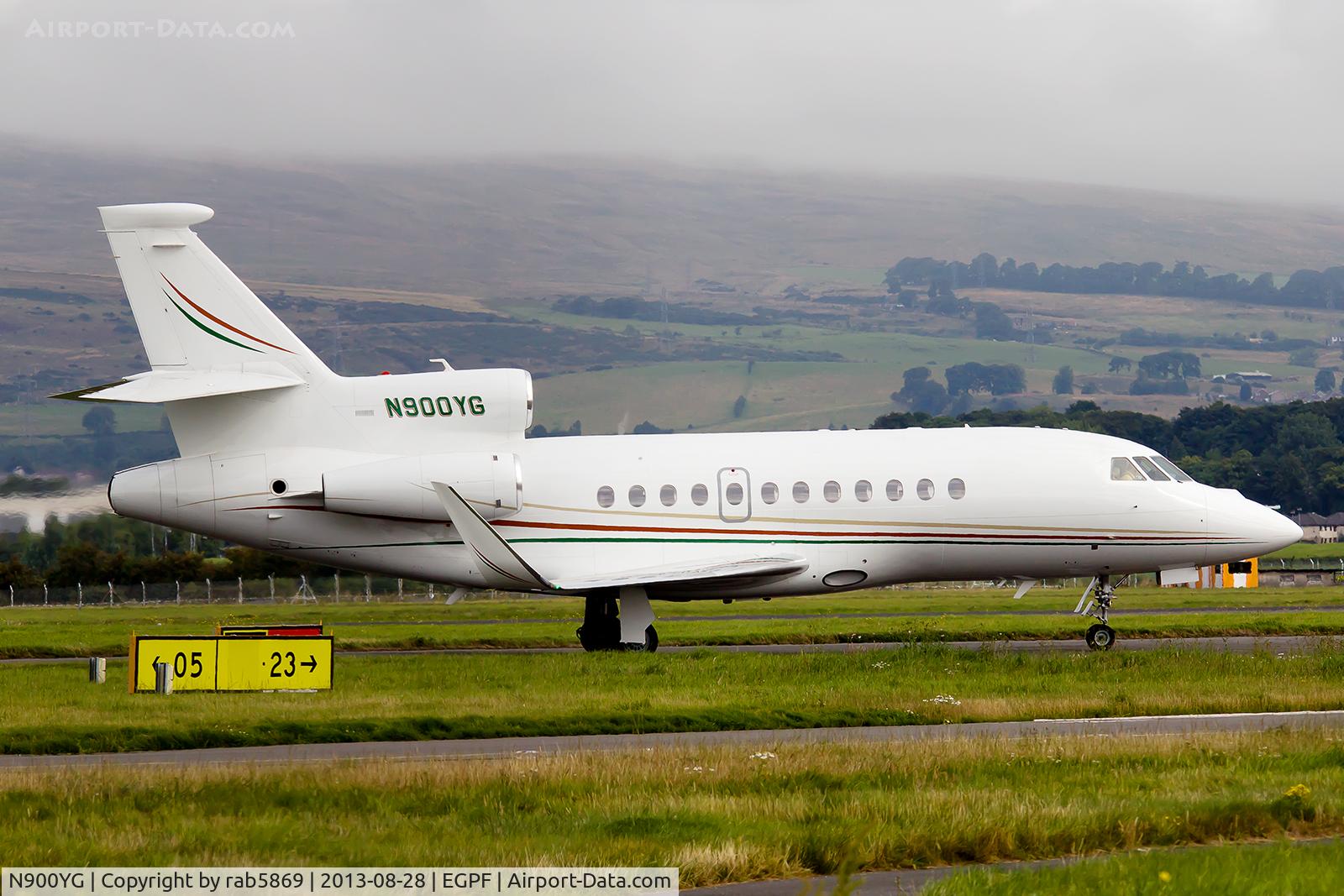 N900YG, Dassault Falcon 900EX C/N 246, TAXING TO AREA JULIET