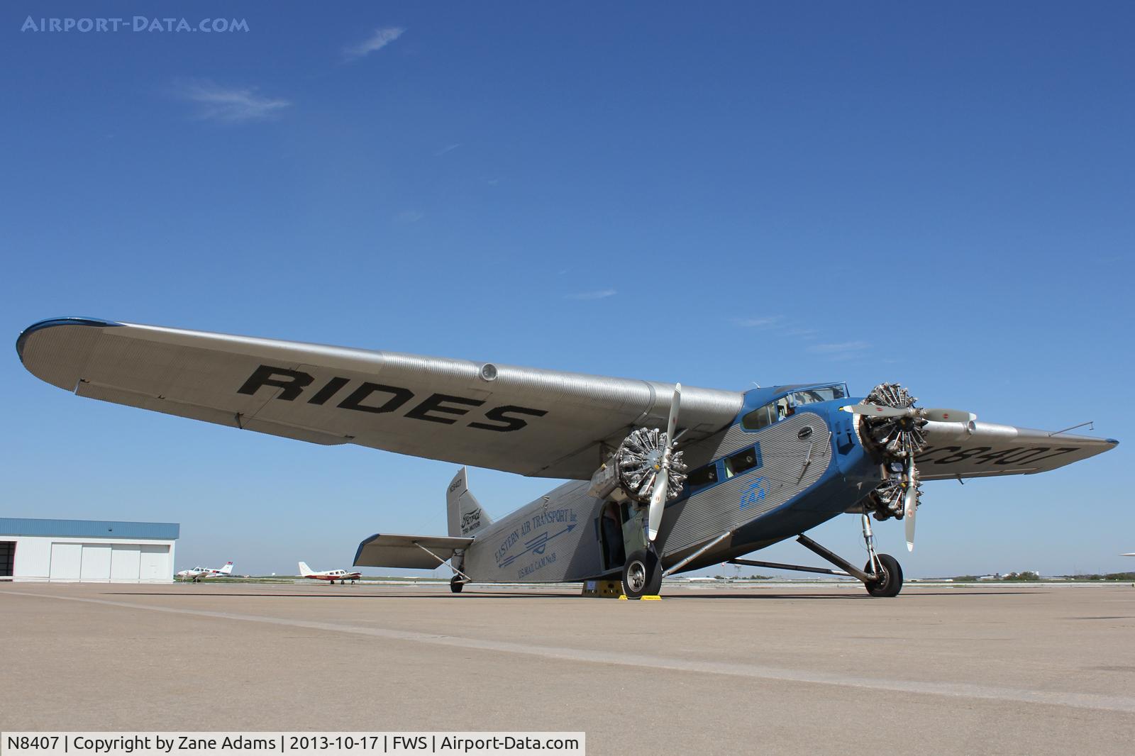 N8407, 1929 Ford 4-AT-E Tri-Motor C/N 69, EAA Ford Tri-Motor visit - Fort Worth, TX