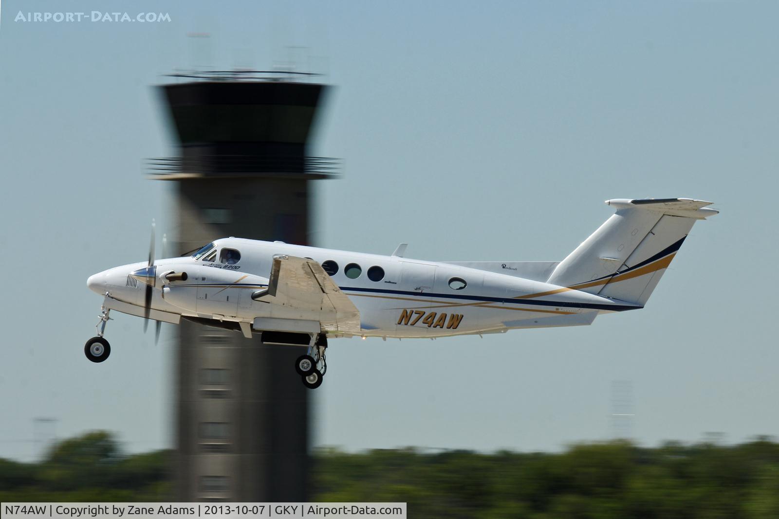 N74AW, 1985 Beech B200 King Air C/N BB-1233, At Arlington Municipal