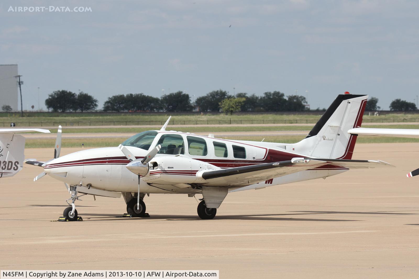 N45FM, 1976 Beech 58 Baron C/N TH-739, At Alliance Airport - Fort Worth, TX