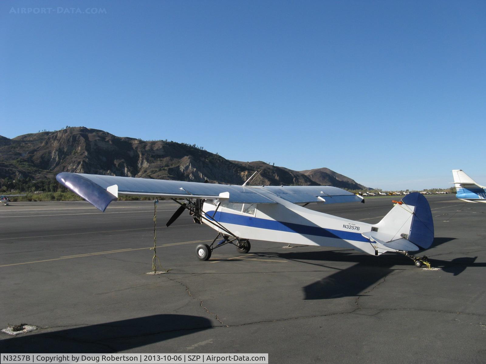 N3257B, 1954 Piper PA-18-135 Super Cub C/N 18-3275, 1954 Piper PA-18-135 SUPER CUB, Lycoming O-320 upgrade operated uncowled, lengthened wings with droop tips, aileron fences, lady flown & hand-propped, Restricted class