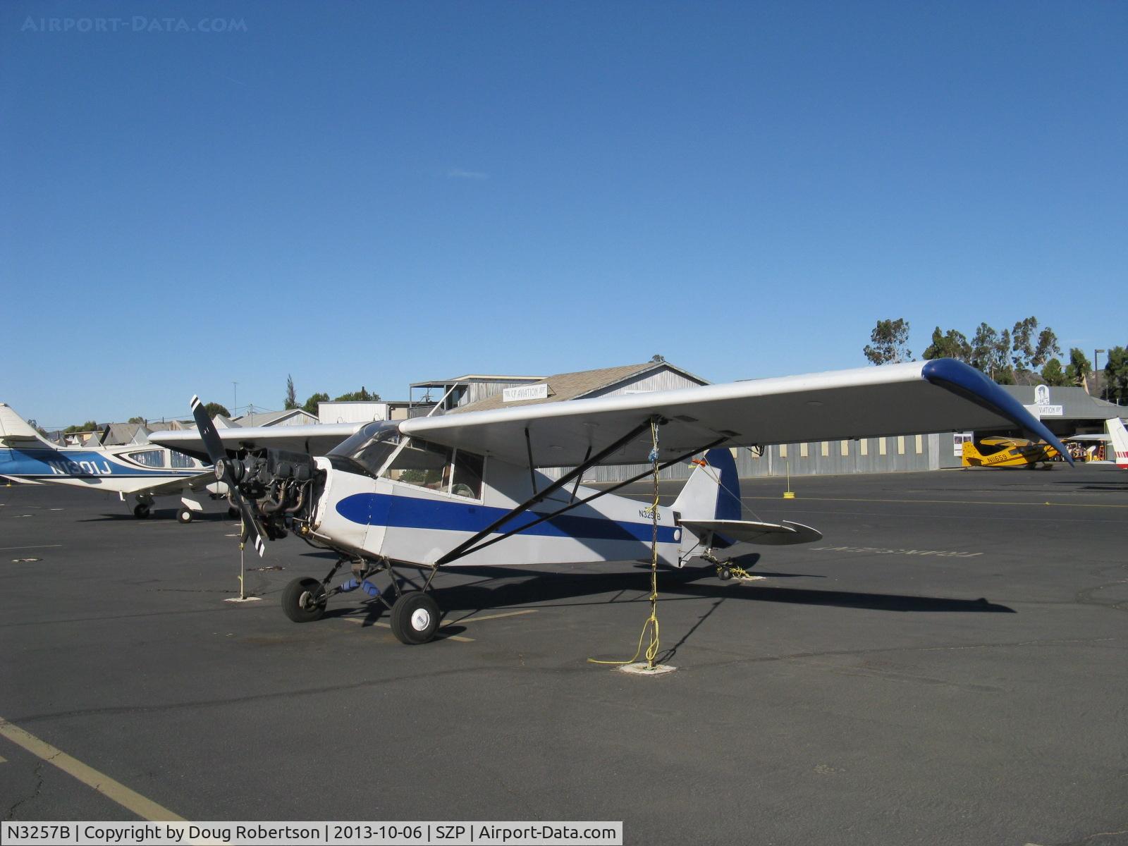 N3257B, 1954 Piper PA-18-135 Super Cub C/N 18-3275, 1954 Piper PA-18-135 SUPER CUB, Lycoming O-320 upgrade operated uncowled, lengthened wings, droop tips, aileron fences, lady flown & hand-propped, Restricted class