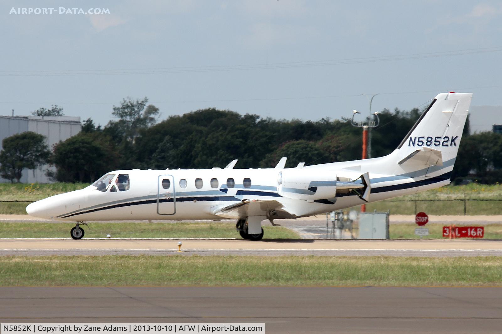 N5852K, 2003 Cessna 550 Citation Bravo C/N 550-1056, At Alliance Airport - Fort Worth, TX