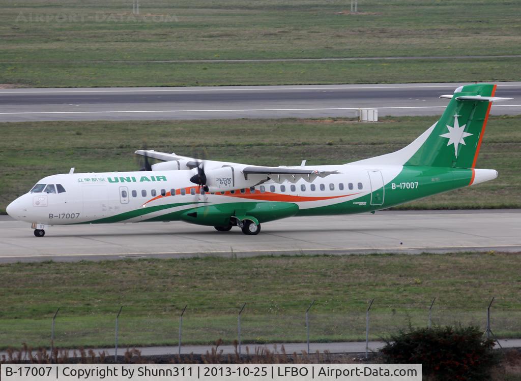B-17007, 2013 ATR 72-600 C/N 1111, Delivery day...