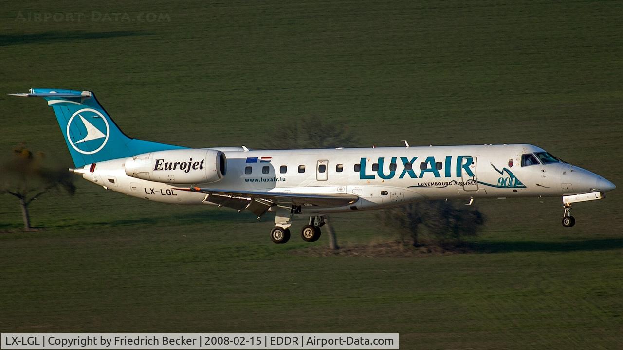 LX-LGL, 2005 Embraer ERJ-135LR (EMB-135LR) C/N 14500893, on final RW09