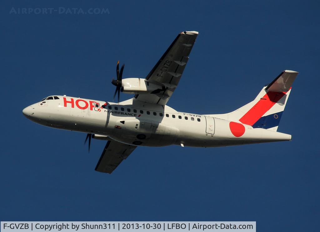 F-GVZB, 1997 ATR 42-500 C/N 524, Climbing after t/o from rwy 32R
