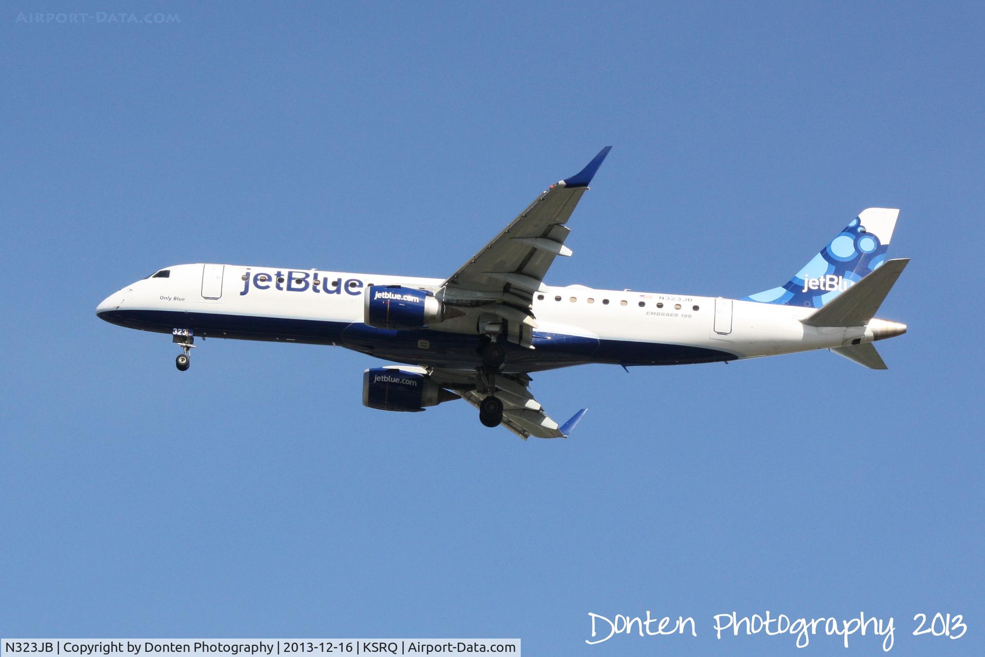 N323JB, Embraer ERJ-190-100 IGW 190AR C/N 19000384, JetBlue Flight 741 (N323JB) 