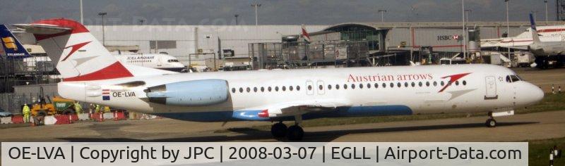 OE-LVA, 1994 Fokker 100 (F-28-0100) C/N 11490, Austrian Arrows...