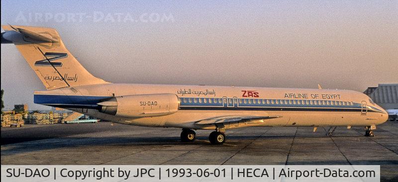 SU-DAO, 1989 McDonnell Douglas MD-87 (DC-9-87) C/N 49779, ZAS Airline of Egypt, brand new, and apparently did not last long!