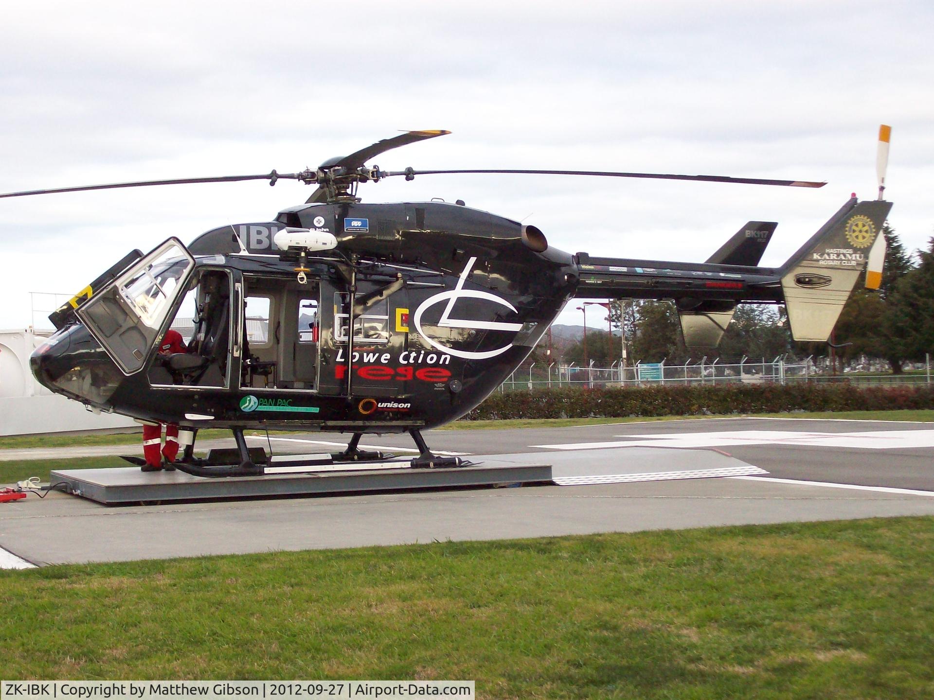 ZK-IBK, MBB-Kawasaki BK-117B-1 C/N 1053, Hawkes Bay Rescue Helicopter Trusts Lowe Corporation Rescue Helicopter based in Hastings New Zealand operated by Skyline Aviation.