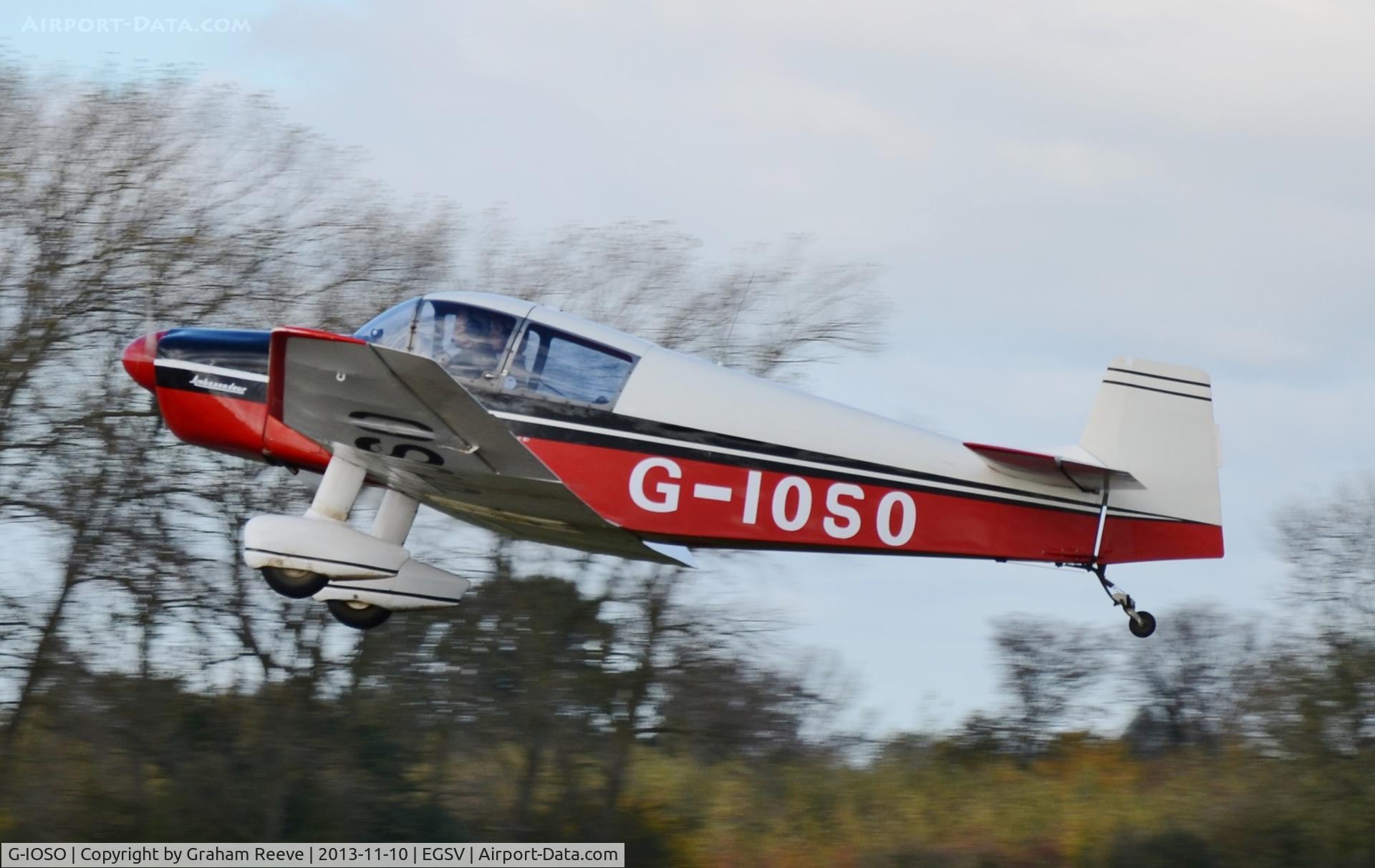 G-IOSO, 1961 CEA Jodel DR.1050 Ambassadeur C/N 46, Just airbourne.