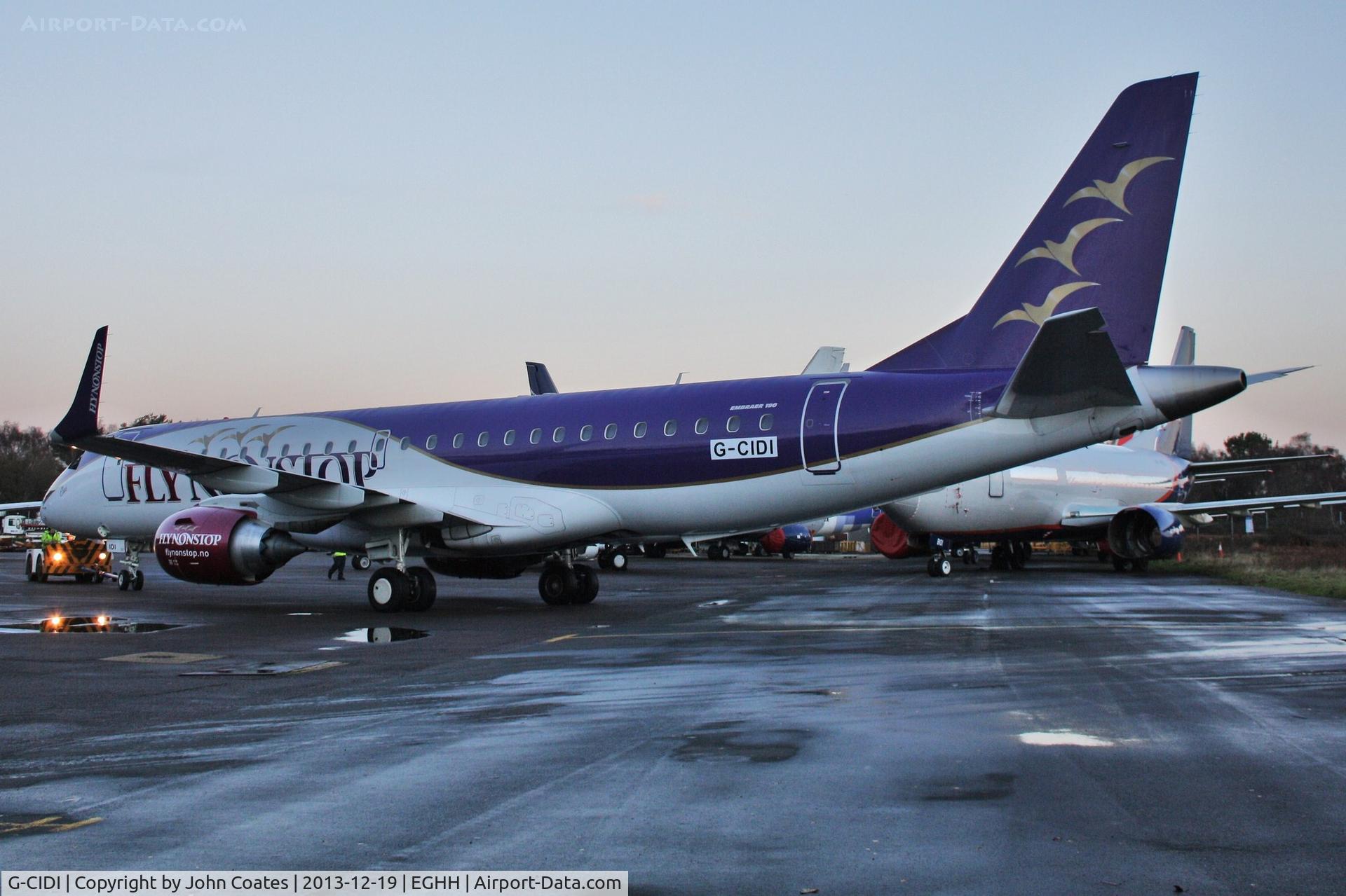 G-CIDI, 2013 Embraer 190LR (ERJ-190-100LR) C/N 19000616, Very early arrival for repaint