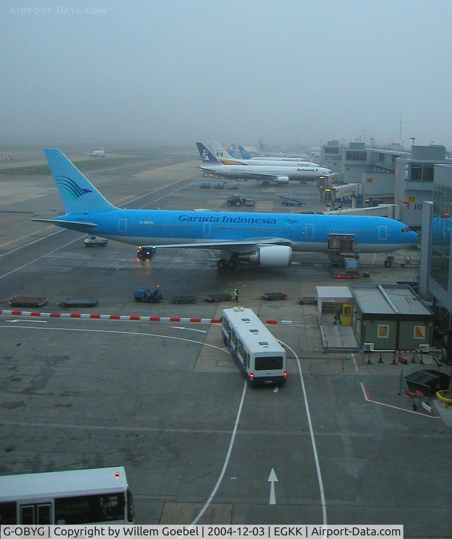 G-OBYG, 1999 Boeing 767-304 C/N 29137, A part of Gatwick Airport