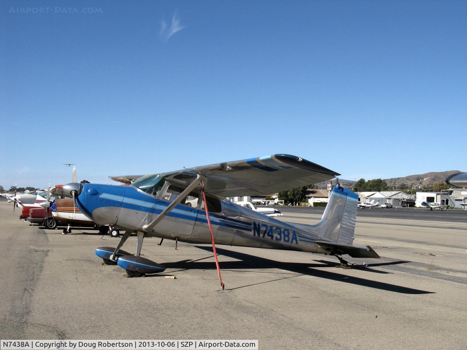 N7438A, 1956 Cessna 172 C/N 29538, 1956 Cessna 172, Continental O-300 145 Hp 6 cylinder, first year of production straight tail, conversion to taildragger