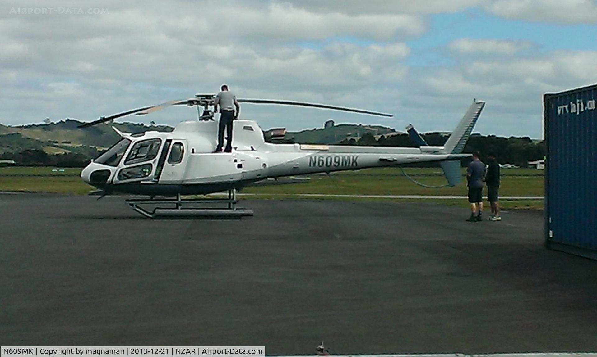 N609MK, 2004 Eurocopter AS-350B-3 Ecureuil Ecureuil C/N 3875, N609mk from superyacht suri moored at westhaven harbour