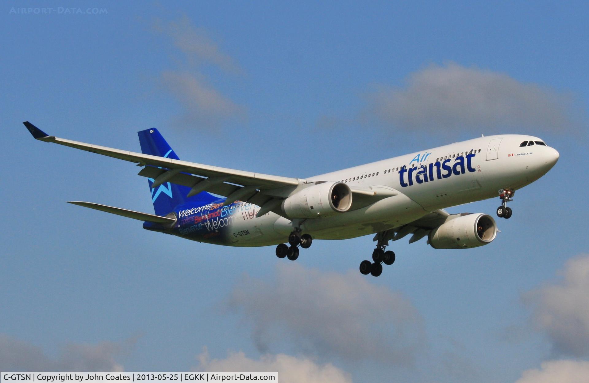 C-GTSN, 2000 Airbus A330-243 C/N 369, On approach to 08R