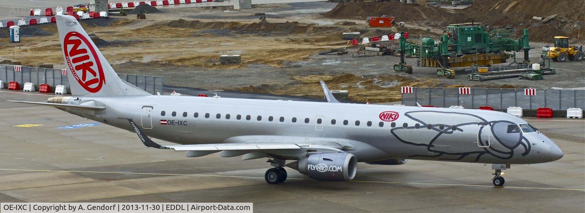 OE-IXC, 2010 Embraer 190LR (ERJ-190-100LR) C/N 19000349, Niki, is here at Düsseldorf Int´l(EDDL)