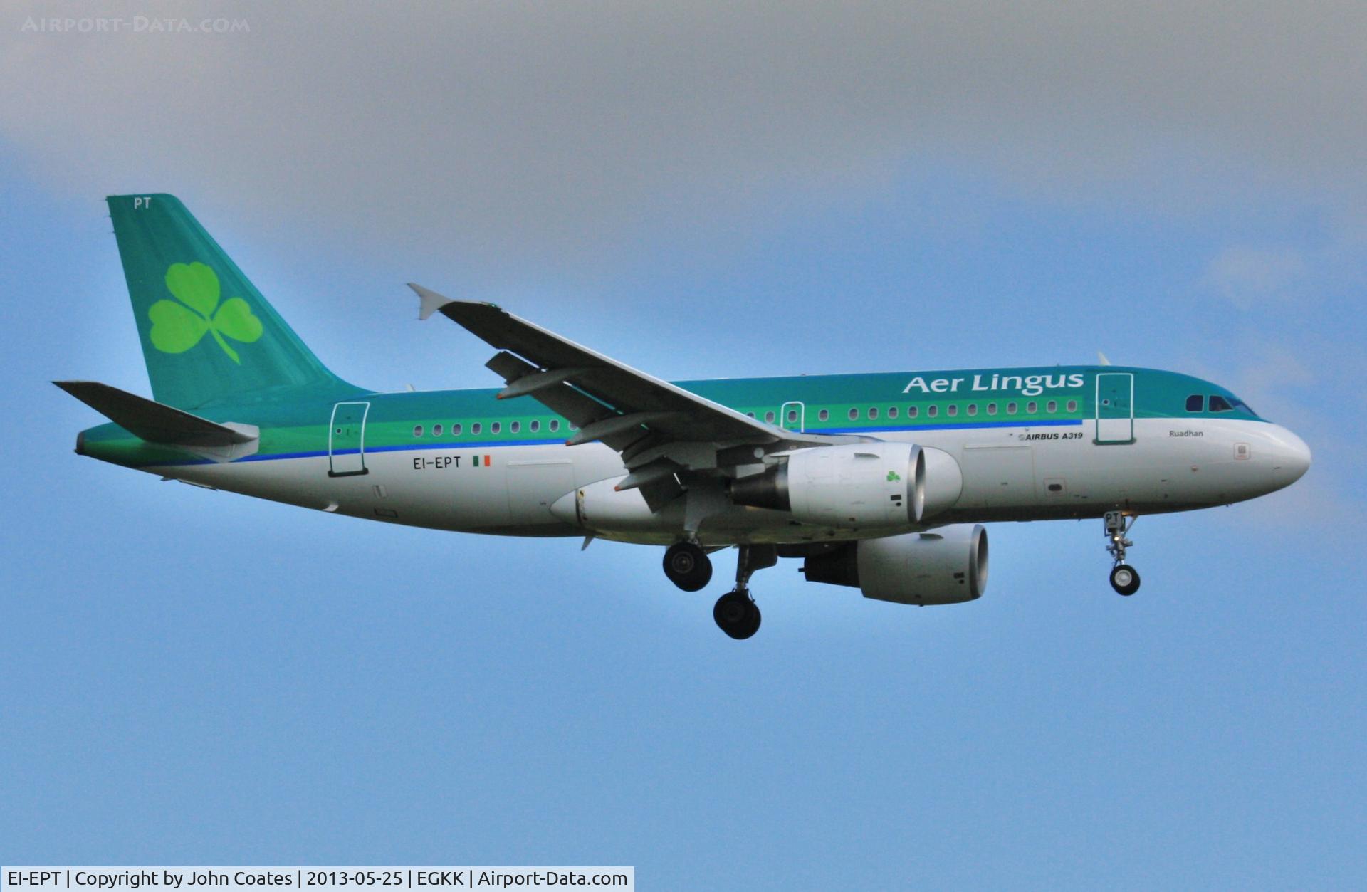 EI-EPT, 2007 Airbus A319-111 C/N 3054, Second visit of the day of EPT