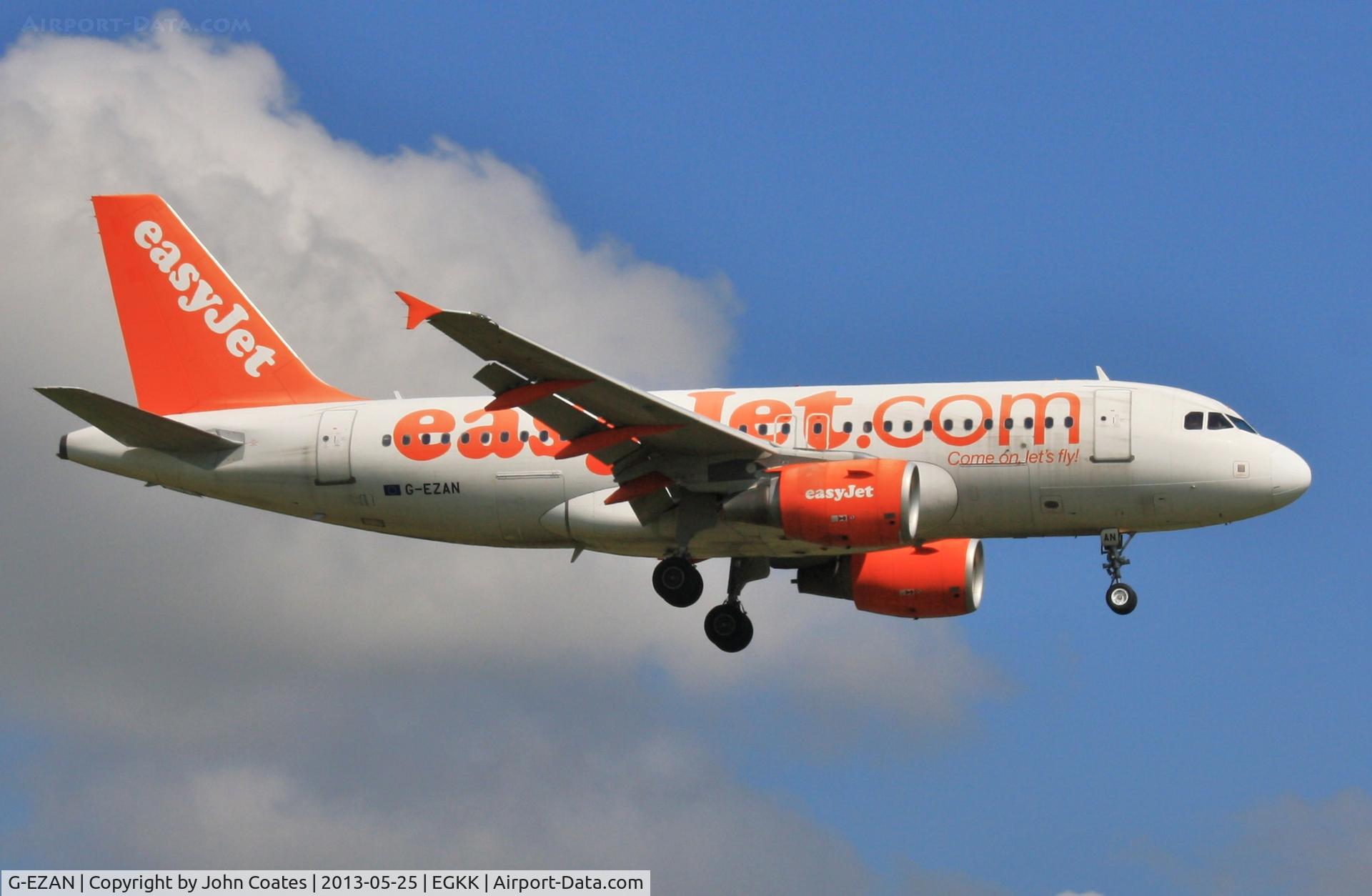 G-EZAN, 2006 Airbus A319-111 C/N 2765, Finals to 08R