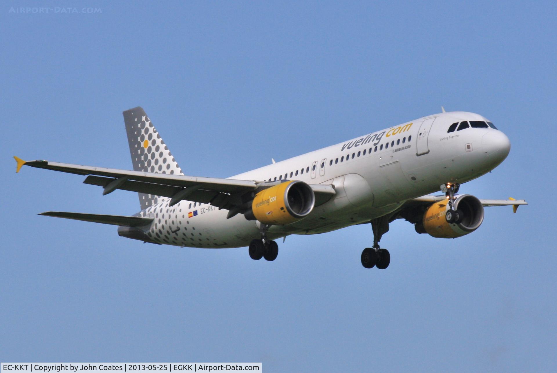 EC-KKT, 2007 Airbus A320-214 C/N 3293, On approach to 08R