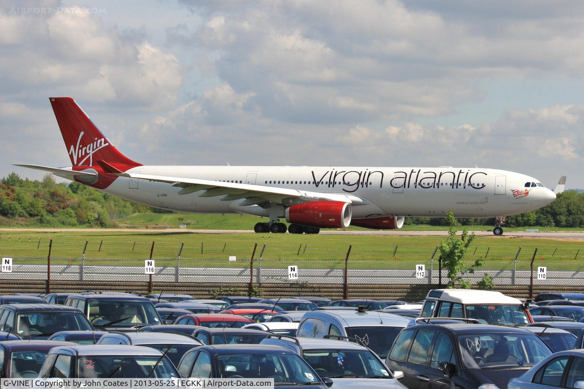 G-VINE, 2011 Airbus A330-343X C/N 1231, Taxiing to depart 08R