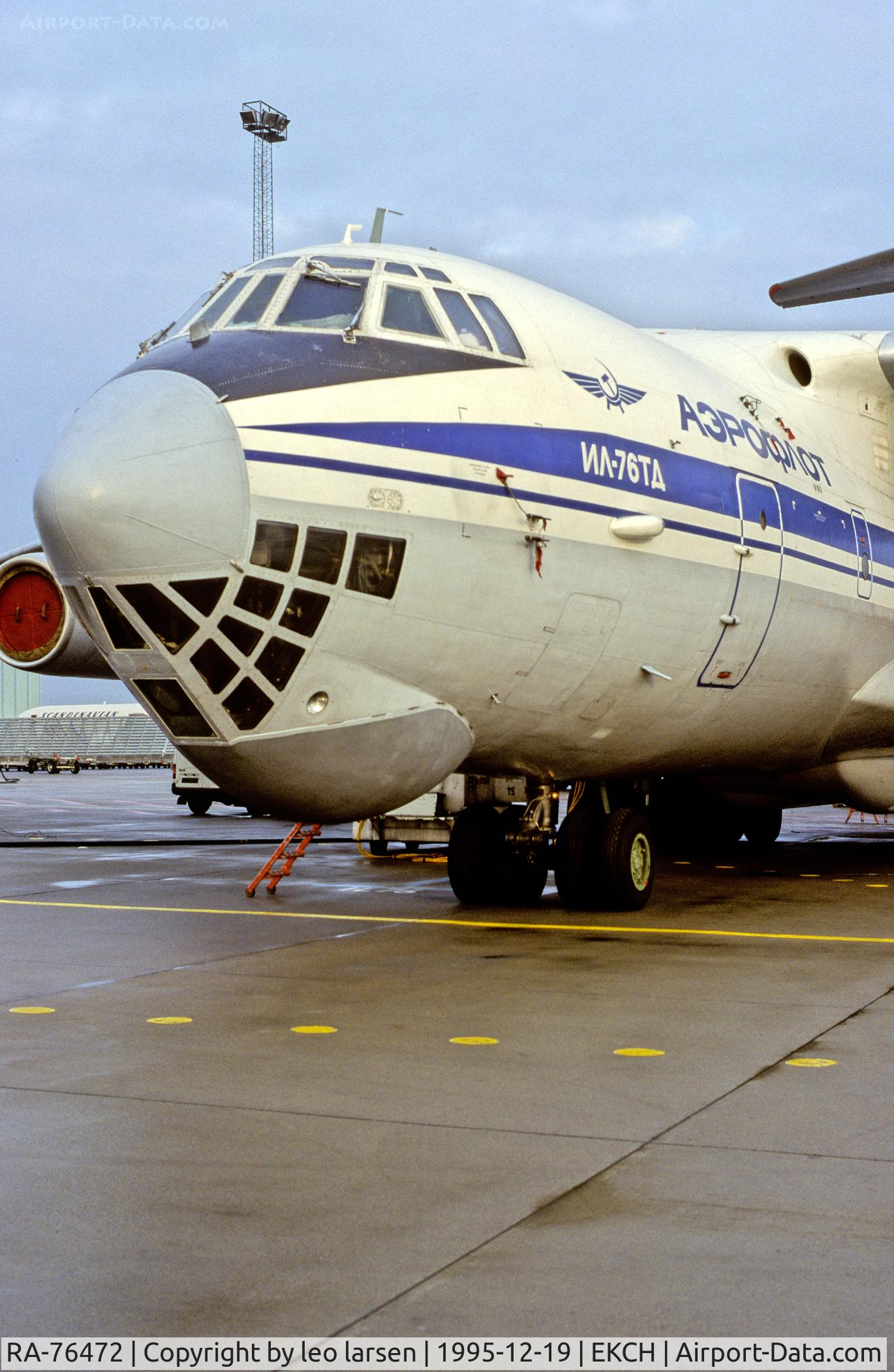 RA-76472, 1983 Ilyushin Il-76TD C/N 0033446350, Copenhagen Kastrup 19.12.95
